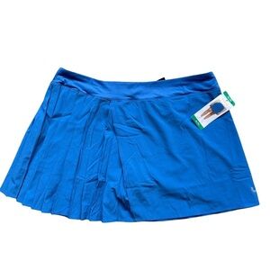 Lole Blue Pleated Skater Mini Skirt for Athletic Wear
